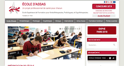 Desktop Screenshot of ecoledassas.com