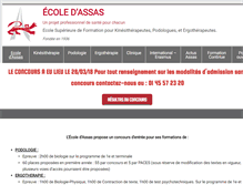 Tablet Screenshot of concours.ecoledassas.com